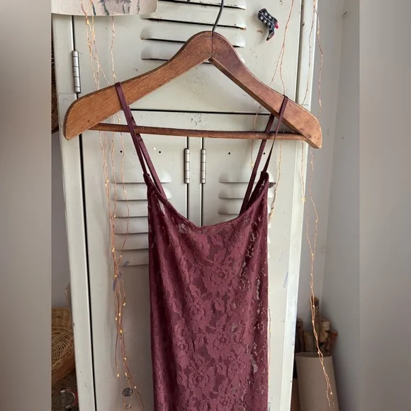 Anthropologie Lace Godet Maxi Slip Dress - Picture 7 of 12